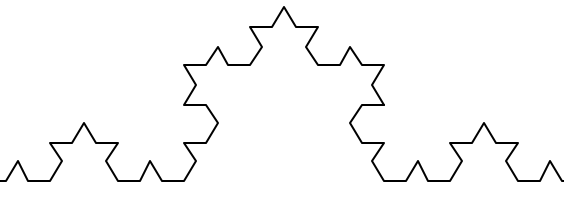 An order 3 Koch fractal