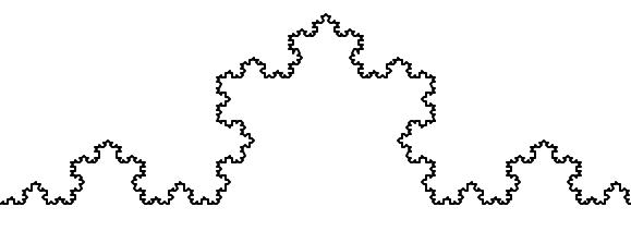 An order 5 Koch fractal