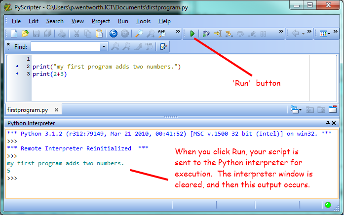 python language example programs The way of the program.